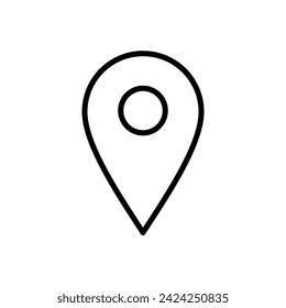 Pin icon vector. Location icon vector. destination icon. map pin