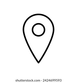 Vector de icono de pin. Icono de ubicación vector. icono de destino. pin de mapa