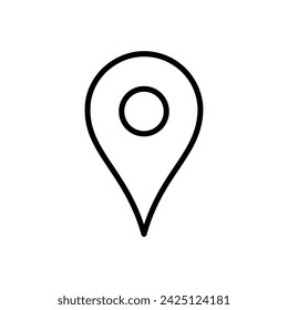 Pin icon vector. Location icon vector. destination icon. map pin