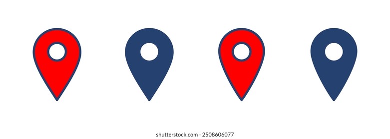 Pin icon vector. Location icon vector. destination icon. map pin