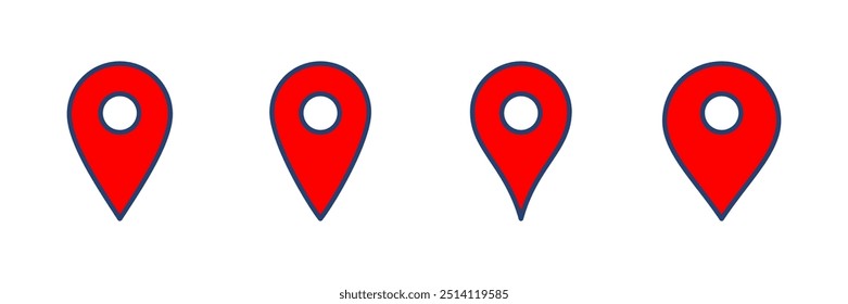 Fixar vetor de ícone. ícone de localização vetor. ícone de destino. mapear pin