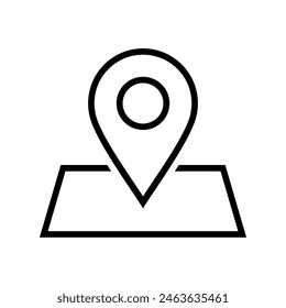 Pin icon. Vector icon location. Goal icon. pin map.