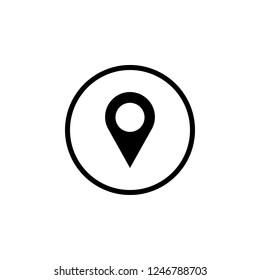 Pin icon vector. Location icon. Map pointer icon