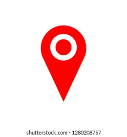 Pin icon vector. Location icon. Map pointer icon