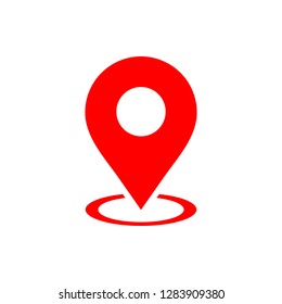 Pin icon vector. Location icon. Map pointer icon