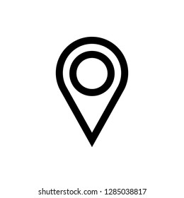 Pin icon vector. Location icon. Map pointer icon