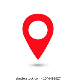 Pin icon vector. Location icon. Map pointer icon