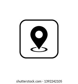 Pin icon vector. Location icon. Map pointer icon