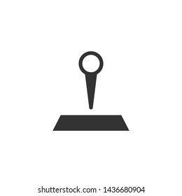 Pin icon vector. Location icon. Map pointer icon