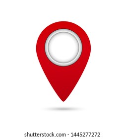 Pin icon vector. Location icon. Map pointer icon