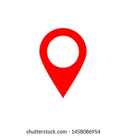 Pin icon vector. Location icon. Map pointer icon. Point. Locator. Address
