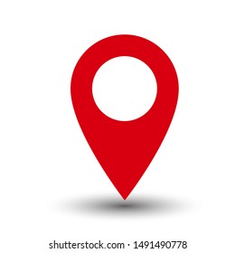 Pin icon vector. Location icon. Map pointer icon
