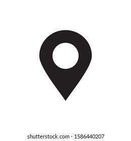 Pin Icon Vector. Location, Map Pointer Icon On White Background