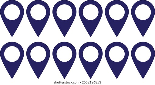 Pin icon vector. Location icon. Map pointer icon