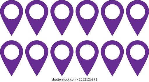 Pin icon vector. Location icon. Map pointer icon
