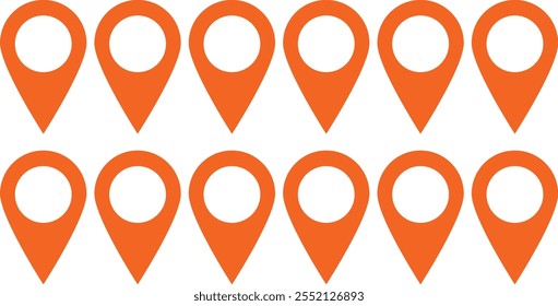 Pin icon vector. Location icon. Map pointer icon