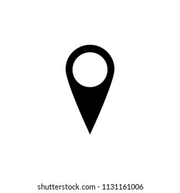 Pin icon vector. Location sign Isolated. Navigation map, gps, direction, place, compass, contact, search concept icon