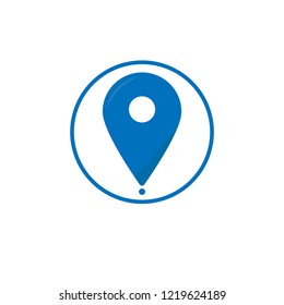 Pin icon vector. Location sign Isolated on white background. Navigation map, gps, direction, place, compass, contact, search concept. Flat style for graphic design, logo, Web, UI, mobile app, EPS10