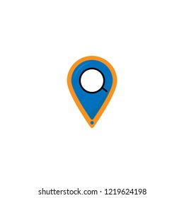 Pin icon vector. Location sign Isolated on white background. Navigation map, gps, direction, place, compass, contact, search concept. Flat style for graphic design, logo, Web, UI, mobile app, EPS10