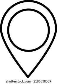 Pin icon vector. Location sign Isolated on white background..eps
