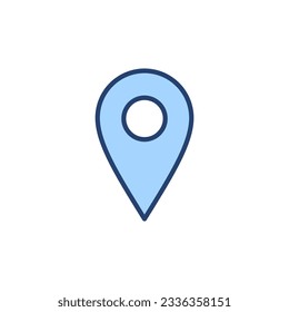 Pin icon vector. Location sign and symbol. destination icon. map pin