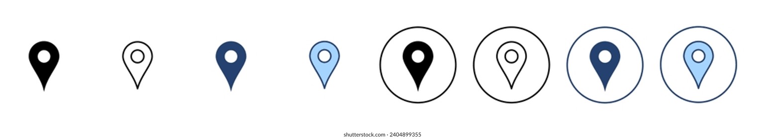 Pin icon vector. Location sign and symbol. destination icon. map pin