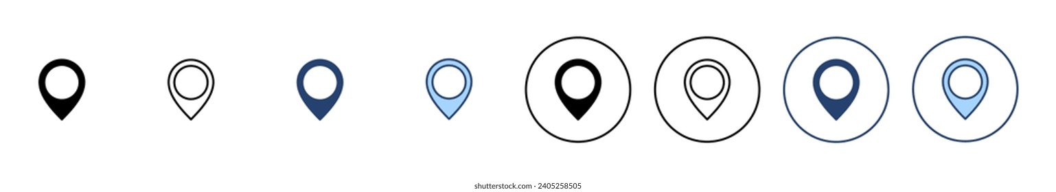 Pin icon vector. Location sign and symbol. destination icon. map pin
