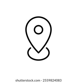 Pin icon vector. Location sign and symbol. destination icon. map pin