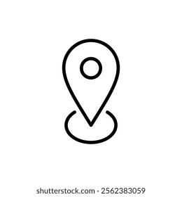 Pin icon vector. Location sign and symbol. destination icon. map pin
