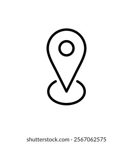 Pin icon vector. Location sign and symbol. destination icon. map pin