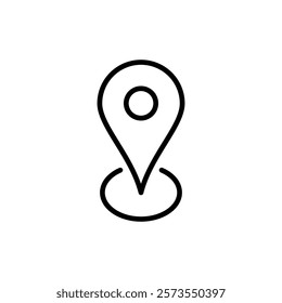 Pin icon vector. Location sign and symbol. destination icon. map pin
