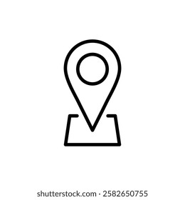 Pin icon vector. Location sign and symbol. destination icon. map pin