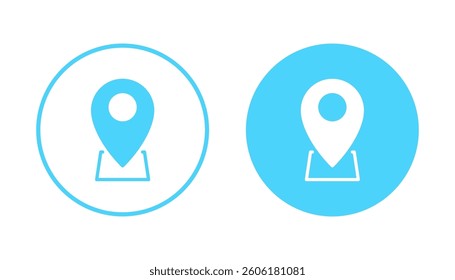 Pin icon vector. Location sign and symbol. destination icon. map pin