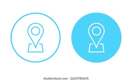 Fixar vetor de ícone. Sinal e símbolo de localização. ícone de destino. pin do mapa