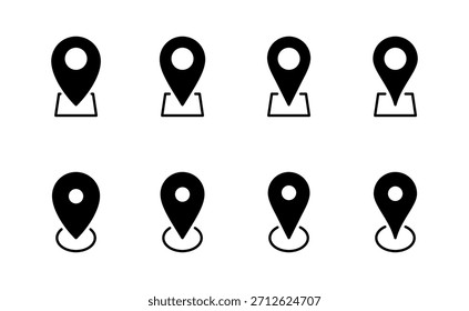 Fixar vetor de ícone. Sinal e símbolo de localização. ícone de destino. pin do mapa