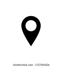 Pin icon vector. Pin location icon symbol