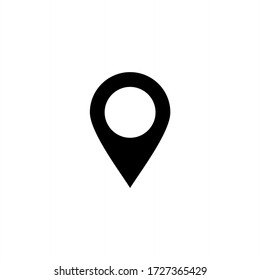 Pin icon vector. Pin location icon symbol