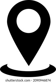 Vector de icono de pines. Símbolo de icono de ubicación aislado.eps
