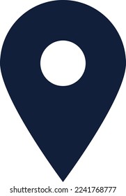 Pin icon vector. Location icon symbol isolated
