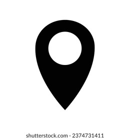 Pin icon vector. Location icon symbol. Location mark place icon vector illustration. Landmark concept. Pin sign. .   