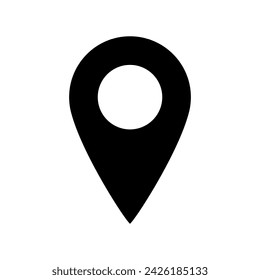 Pin icon vector. Location icon symbol isolated

