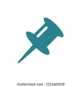 pin icon vector, logo illustration, pictogram isolated on white
