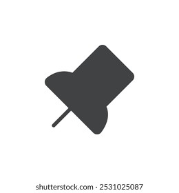 Pin-Symbol Vektor-Logo-Set flach