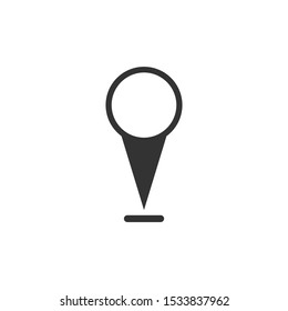 Pin Icon vector sign isolated for graphic and web design. Pin symbol template color editable on white background.