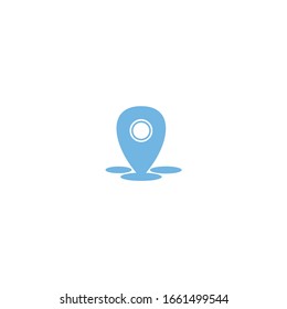 pin icon vector sign isolated for graphic and web design. pin symbol template color editable on white background.