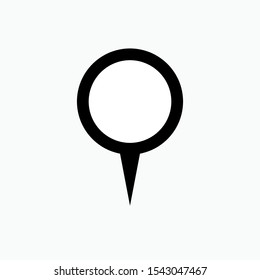 
Pin Icon - Vector Sign and Symbol for Design, Presentation, Website or Apps Elements.