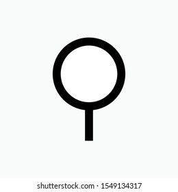 Pin Icon - Vector Sign and Symbol for Design, Presentation, Website or Apps Elements.