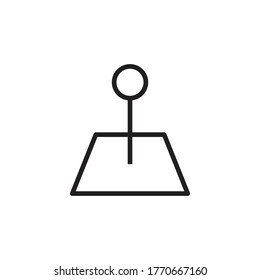 pin icon vector sign symbol isolated