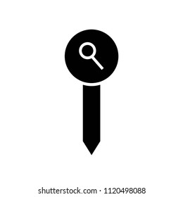 Pin icon vector icon. Simple element illustration. Pin symbol design. Can be used for web and mobile.