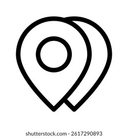 Pin Icon Vector Symbol Design Illustration